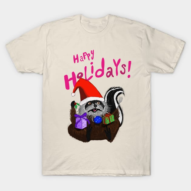 Rose - Happy Holidays T-Shirt by DebaucherTee